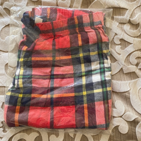 Old Navy flannel plaid pajama bottoms New with tag Sz M - Picture 3 of 6
